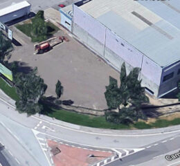 parcela 6-0 en Mercazaragoza para alquiler- vista aerea y lindes